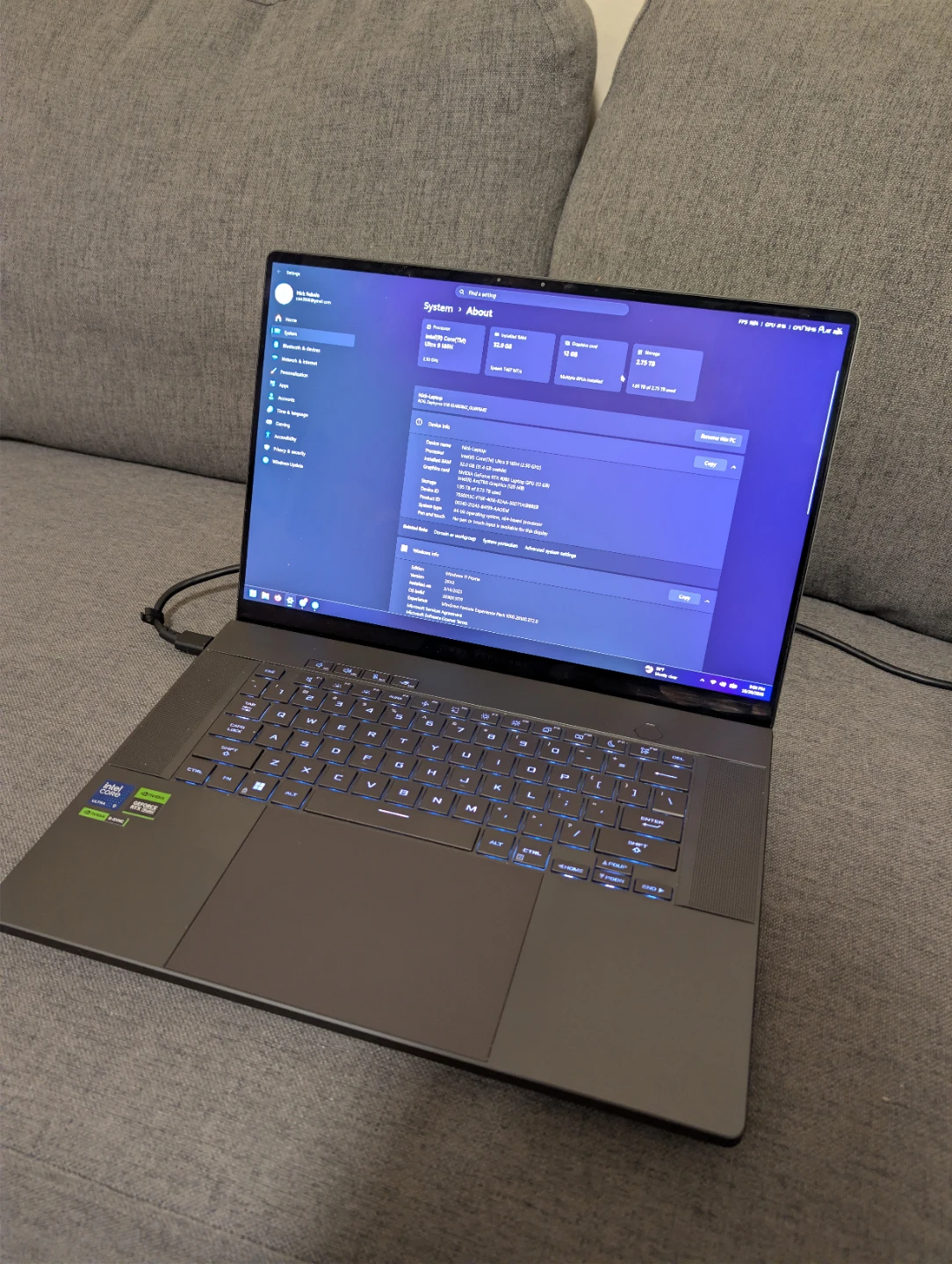 ASUS ROG Zephyrus G16 RTX 4080 32GB ram 3tb storage