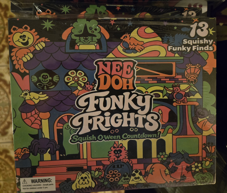 needoh squishy funky frights Halloween countdown calendar