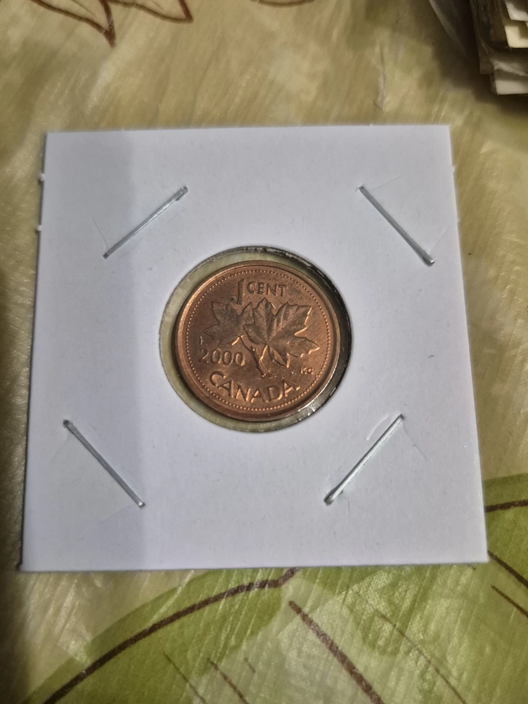 2000 Canadian 1 Cent Coin