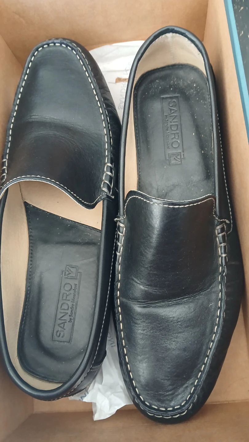 Sandro by Sandro Moscoloni black leather loafers - photo 2