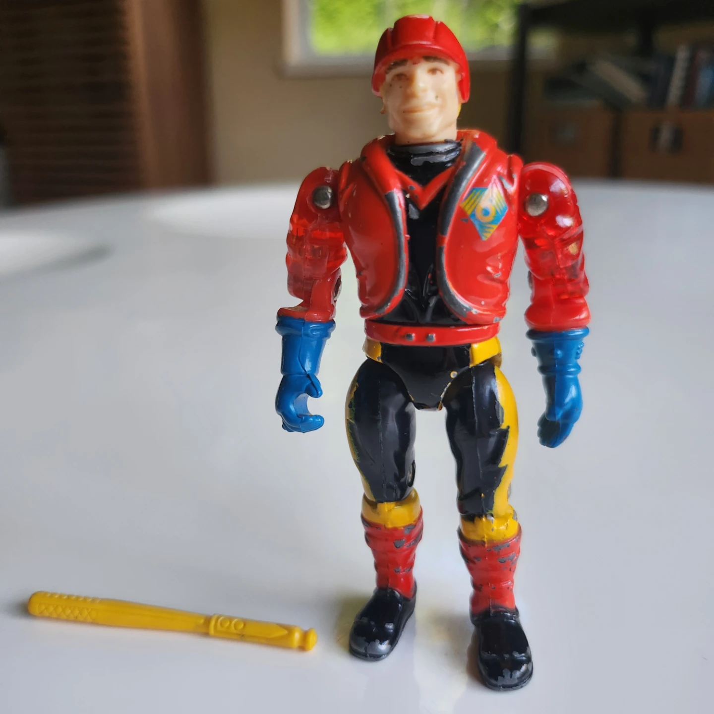 LJN Bionic Six Eric Bennett with bat