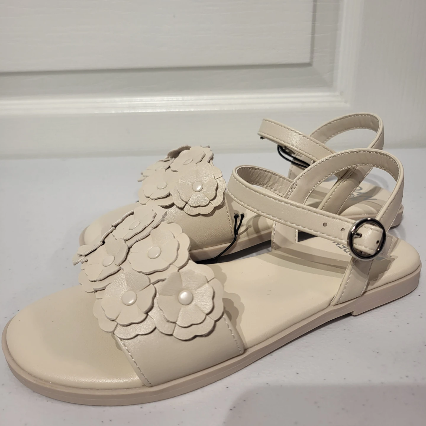 Girls Madden NYC Cream Floral Sandals - photo 4