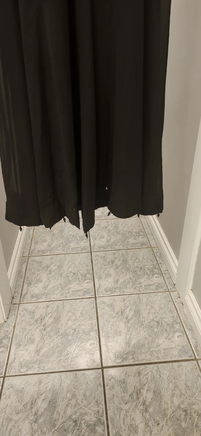 Black Beaded Long-Sleeve Dress XL - photo 5