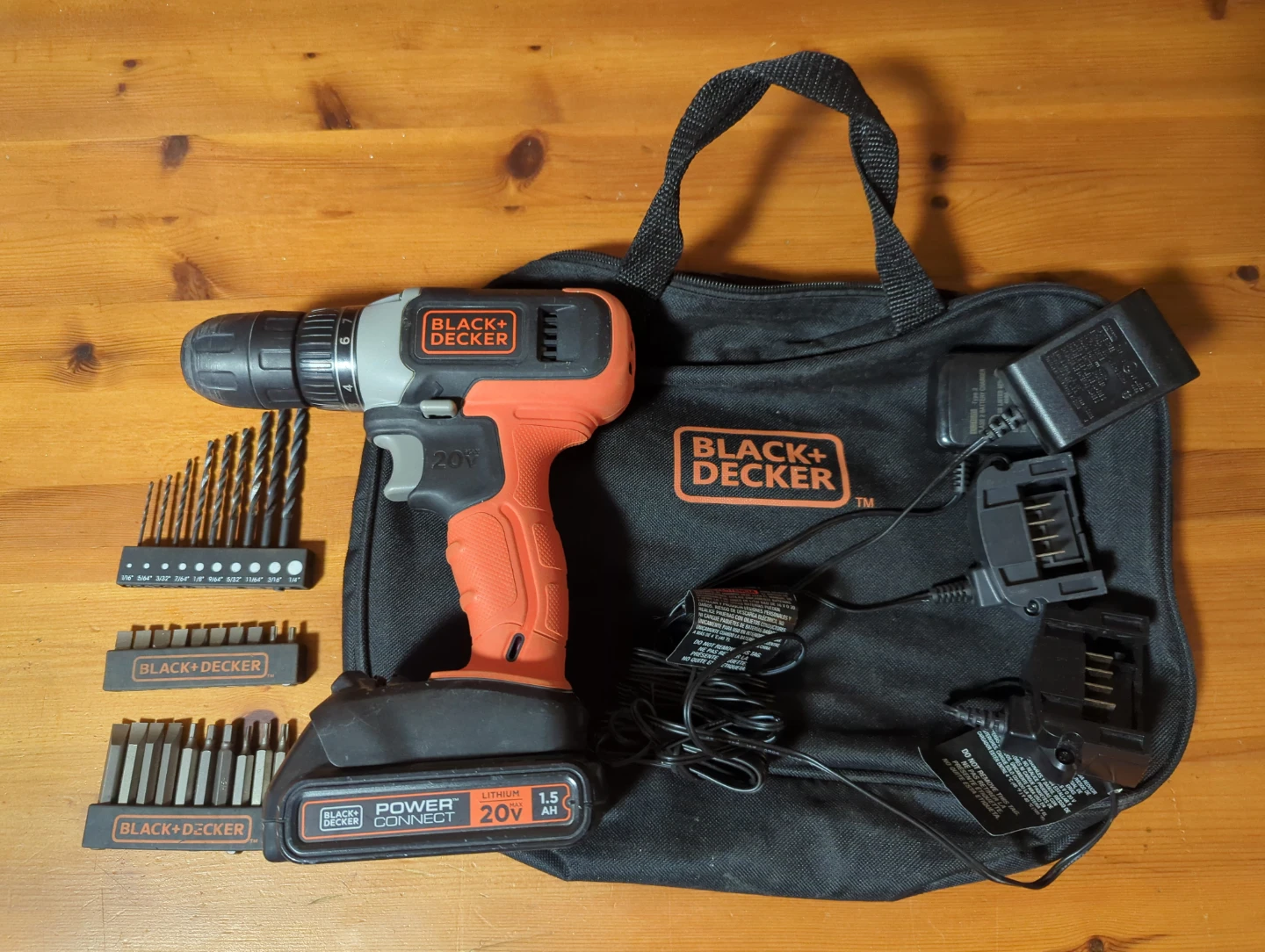 Black+Decker 20V PowerConnect Drill Kit