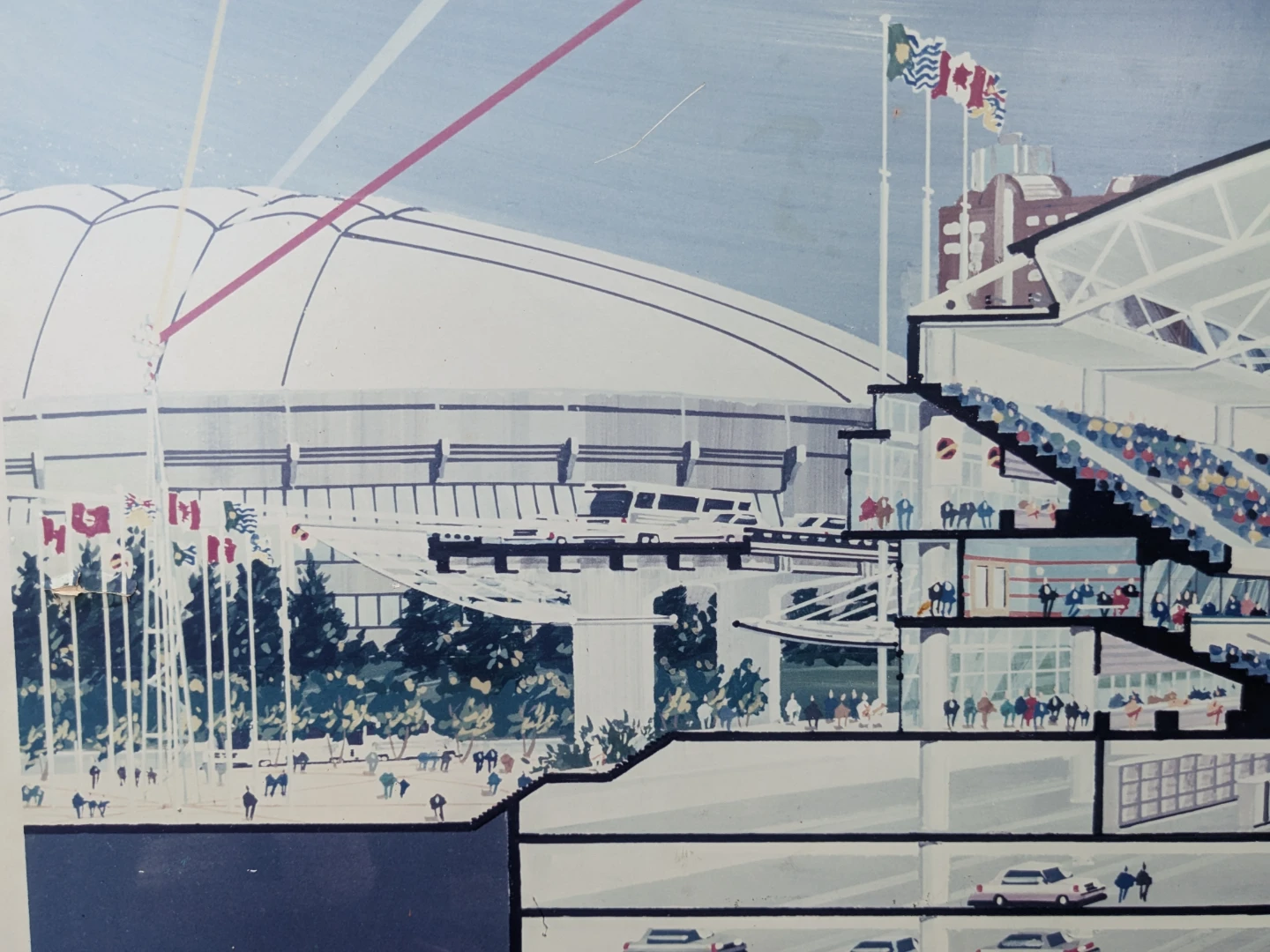 Vancouver Stadium Illustration Print - photo 5