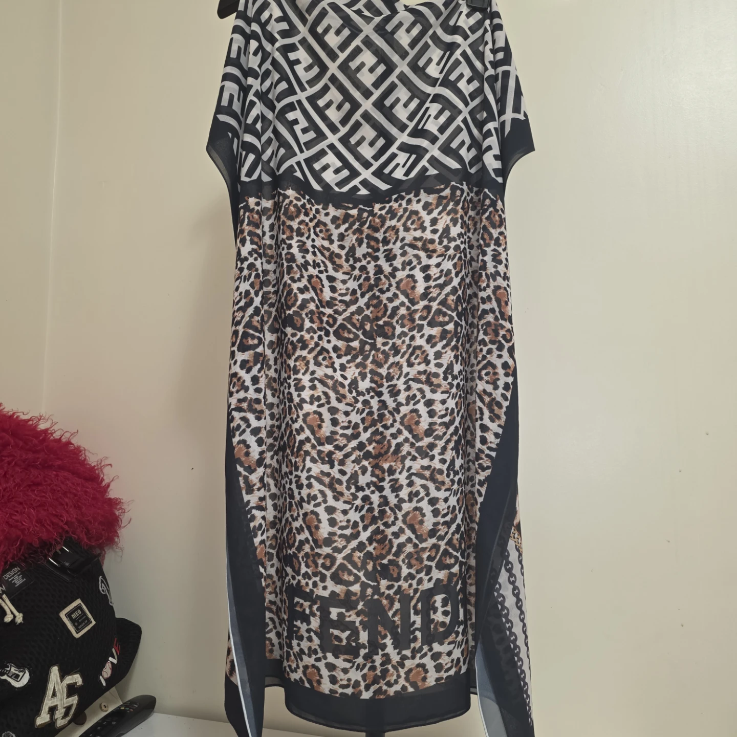 Leopard and Logo Scarf - photo 5