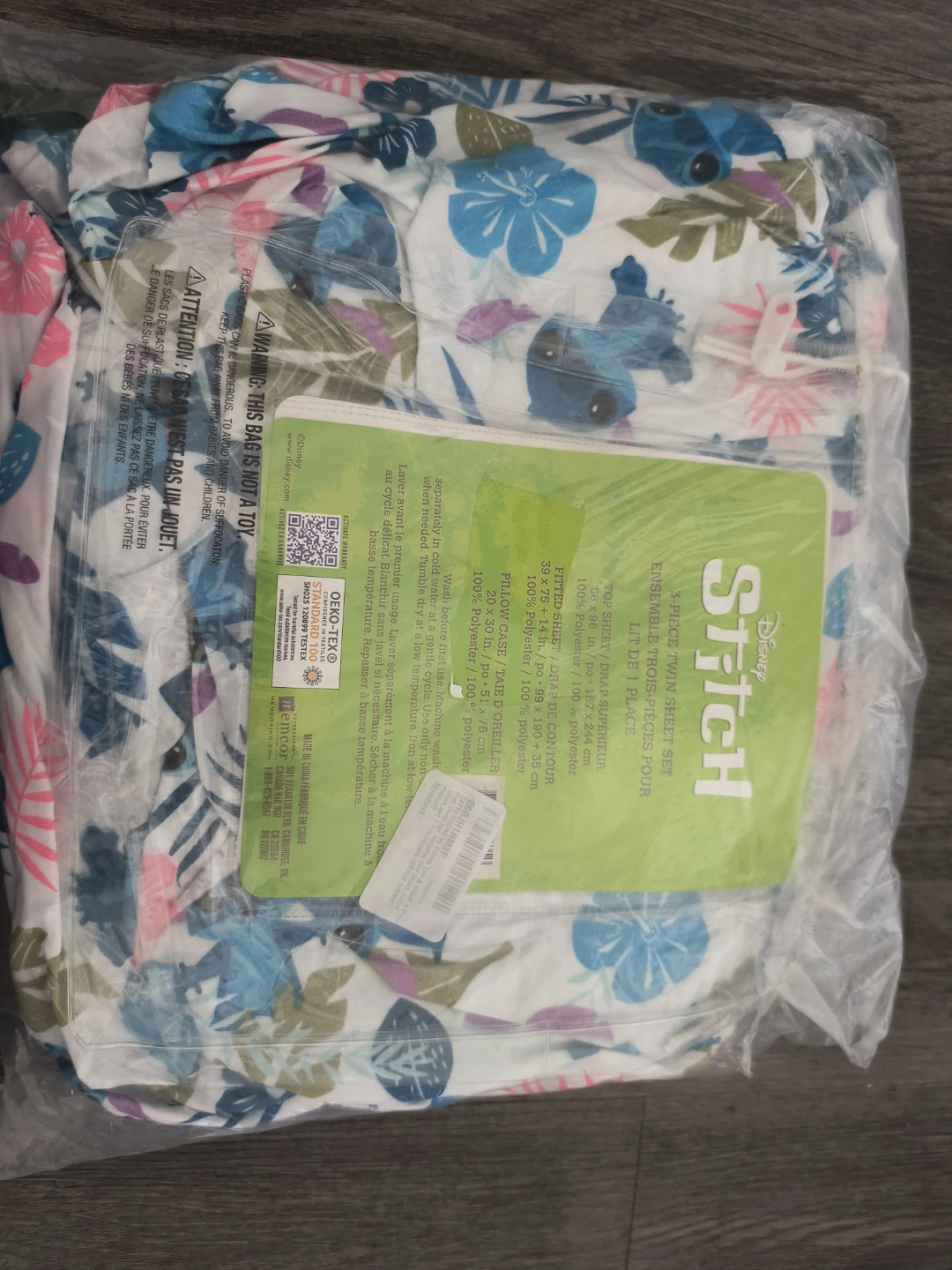 Disney Stitch 3-Piece Twin Sheet Set