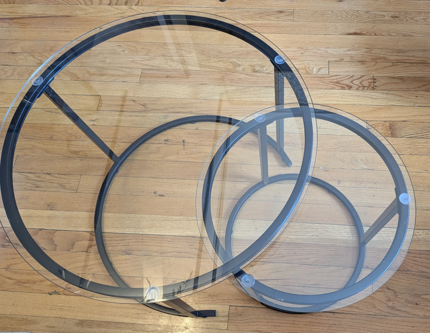 Modern Glass Nesting Coffee Tables (Set of 2) - photo 4