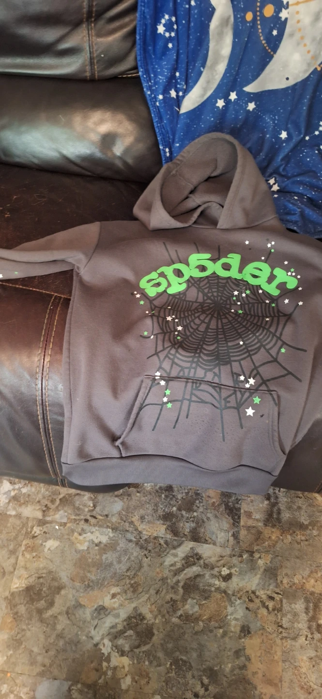 Sp5der Grey Hoodie