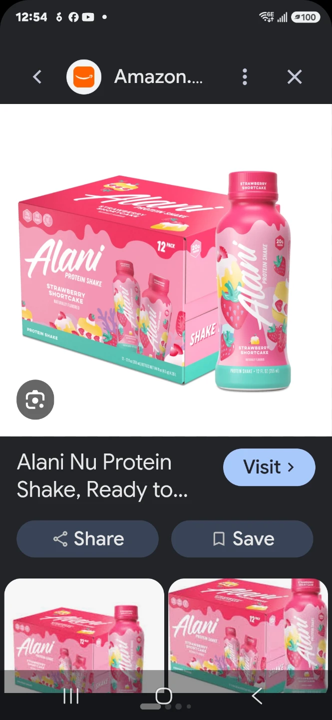 Alani Nu Protein Shake Strawberry Shortcake 12 Pack