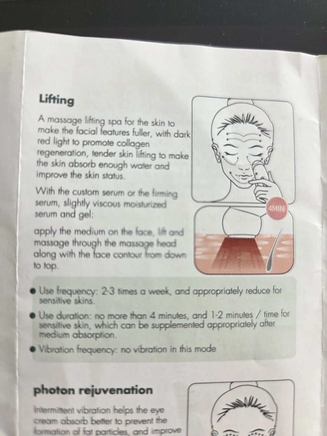 1 Left Facial Beauty Device with ❤️💙 Light, Photon and EMS Modes - photo 4