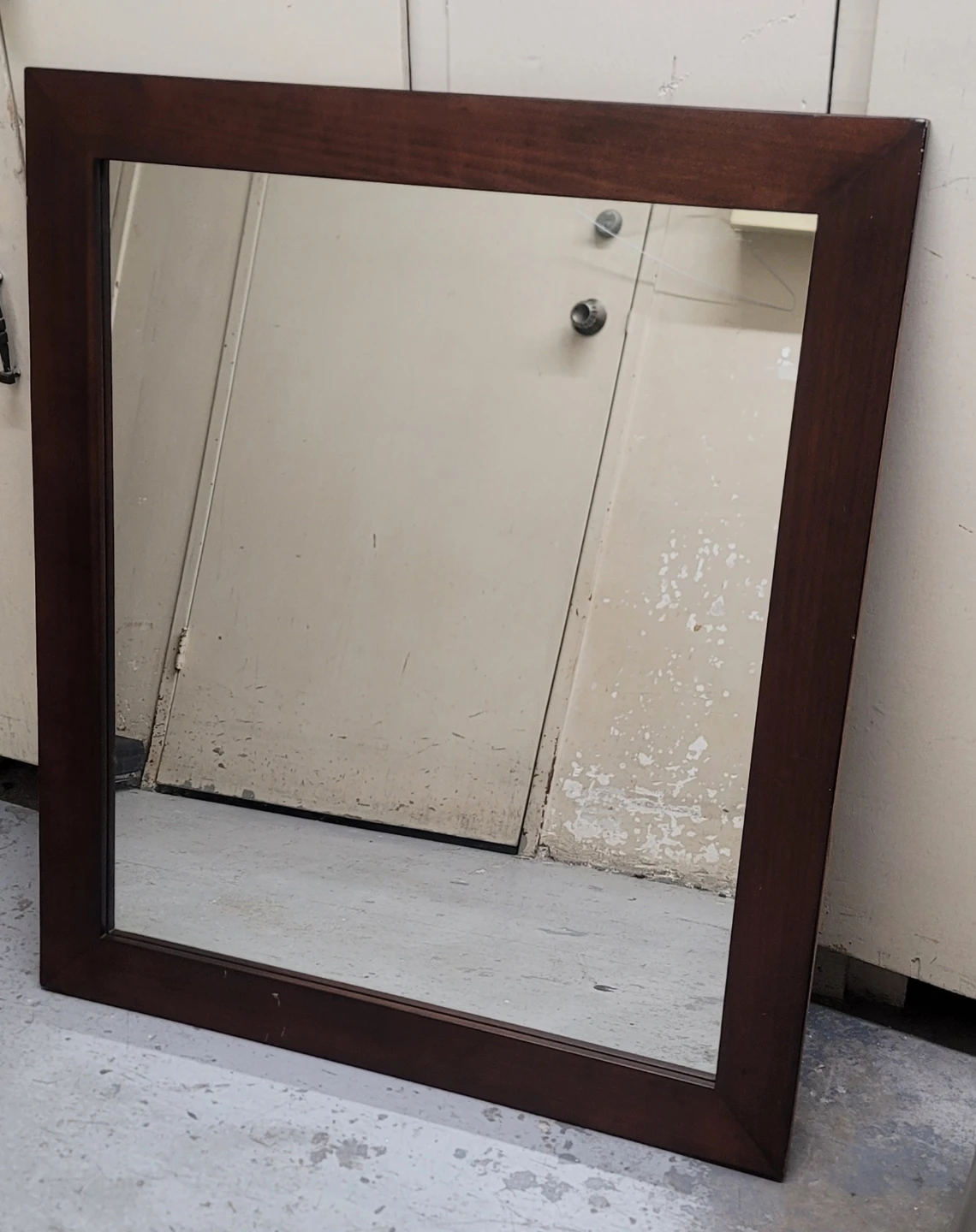 Large Wooden Framed Mirror