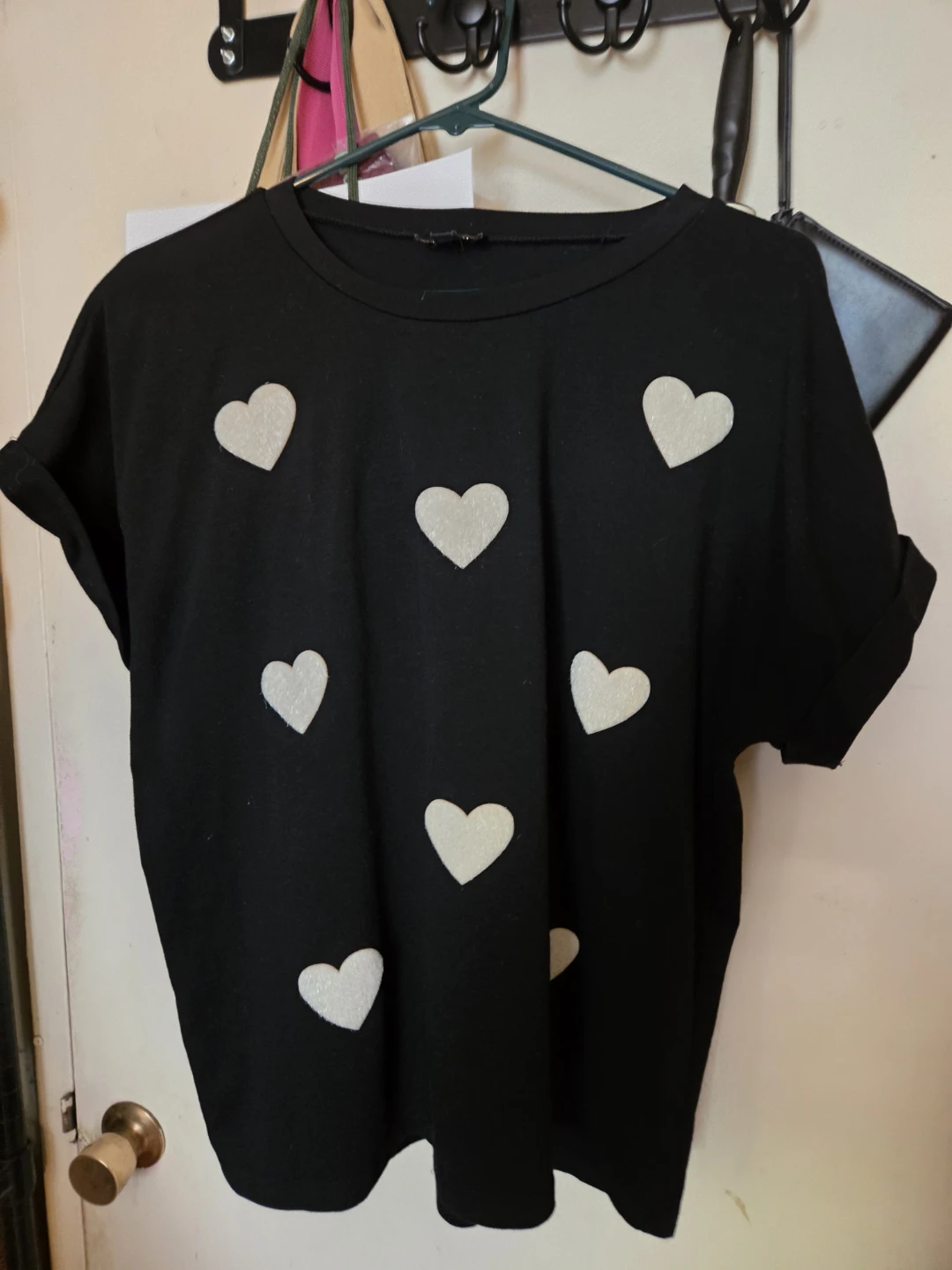 OnTwelfth Hearts Statement Tee in a Ladies XL