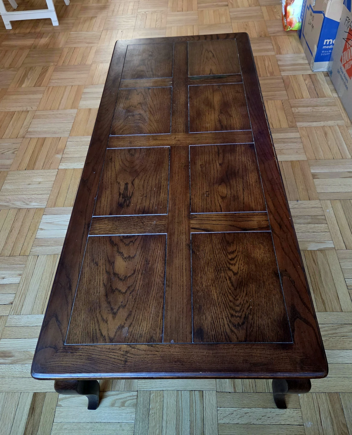 Vintage Henredon Dark Wood Coffee Table