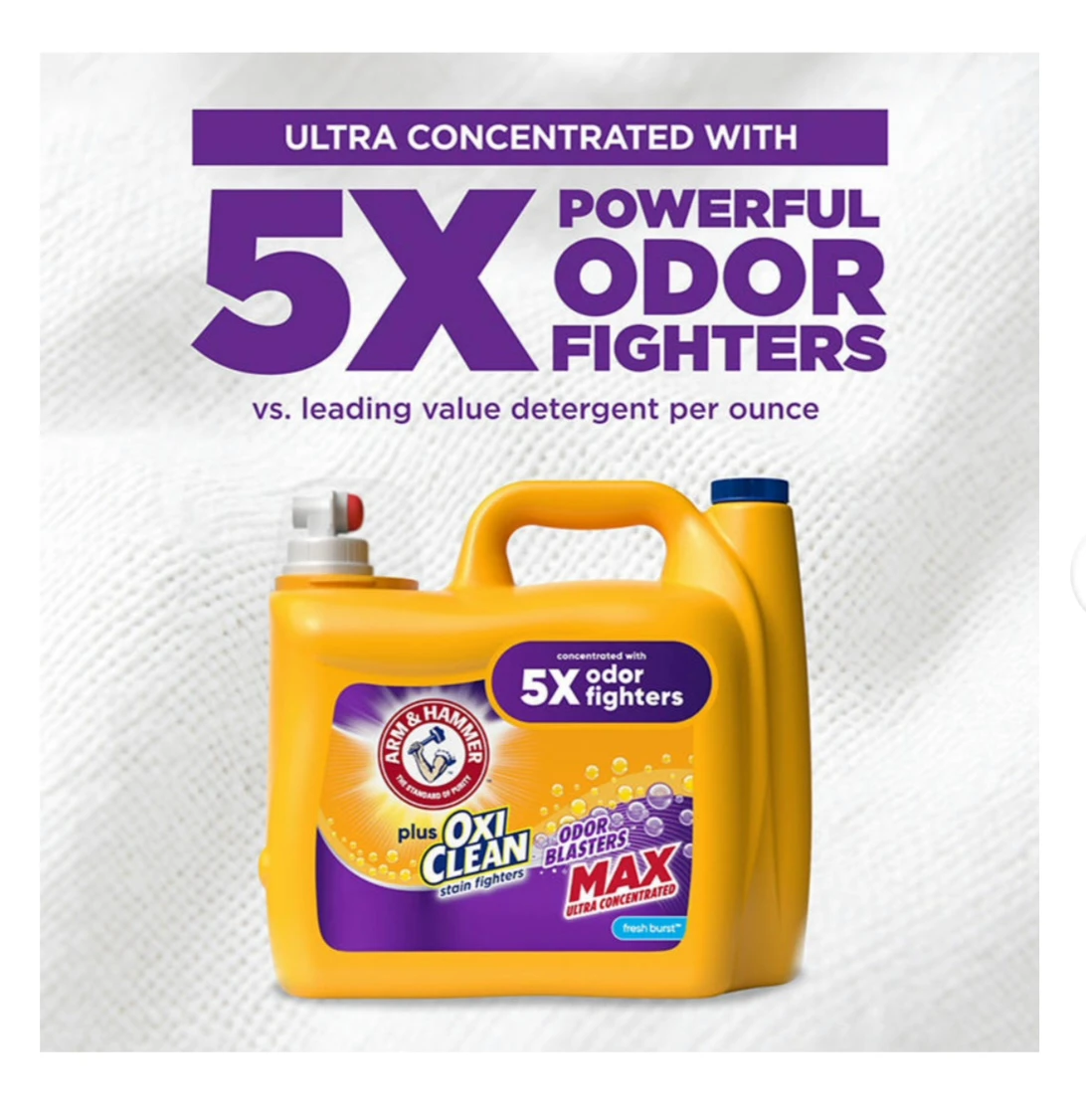 Arm & Hammer OxiClean Odor Blasters Detergent - photo 3
