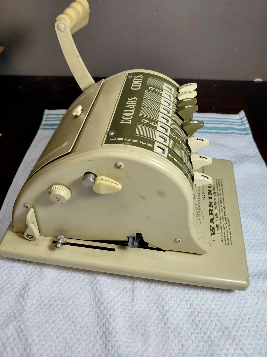 Vintage Paymaster Ribbon Writer Type 8000