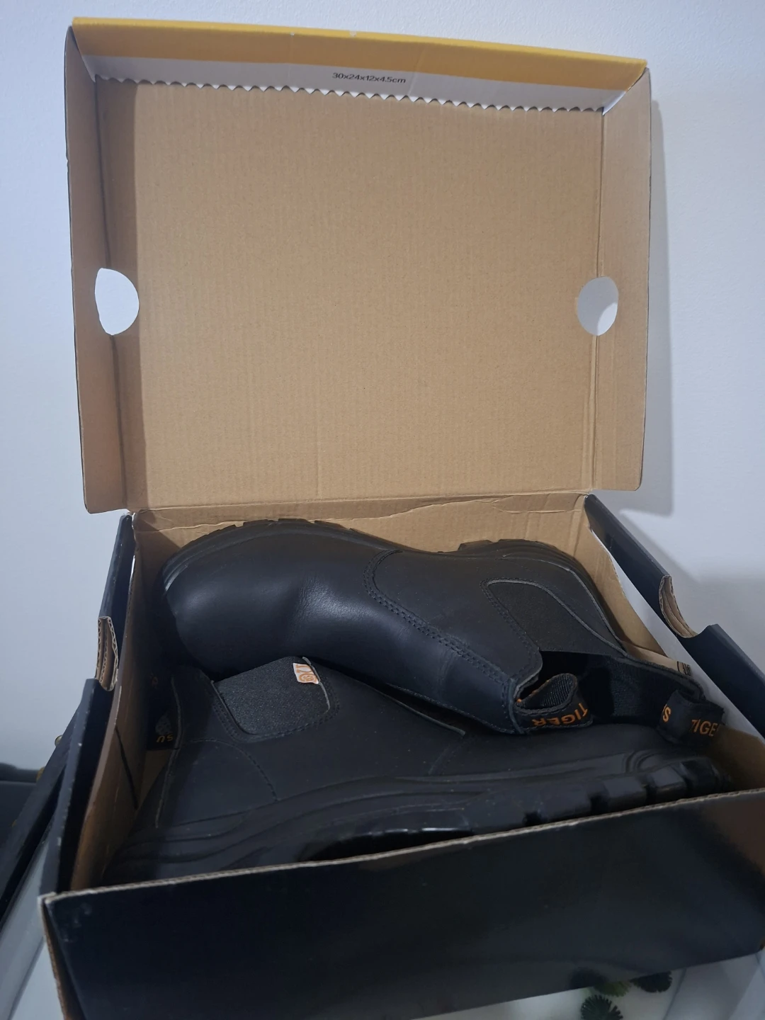 Tiger King Leather Steel Toe Safety Work Boots (BNWT, US 8) - photo 4