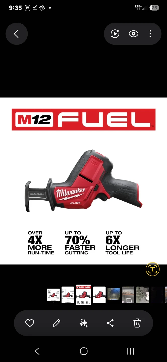 Milwaukee M12 HACKZALL Reciprocating Saw 2620-20