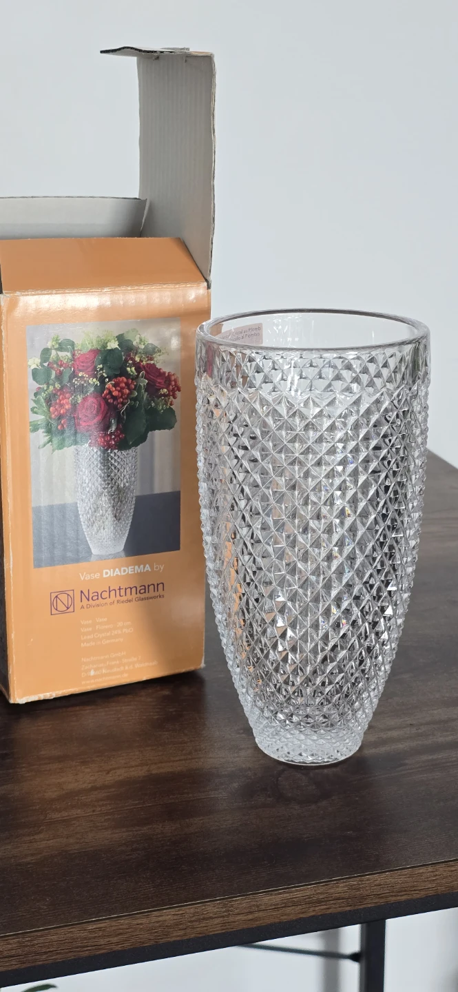 Nachtmann Diadema Lead Crystal Vase 20 cm