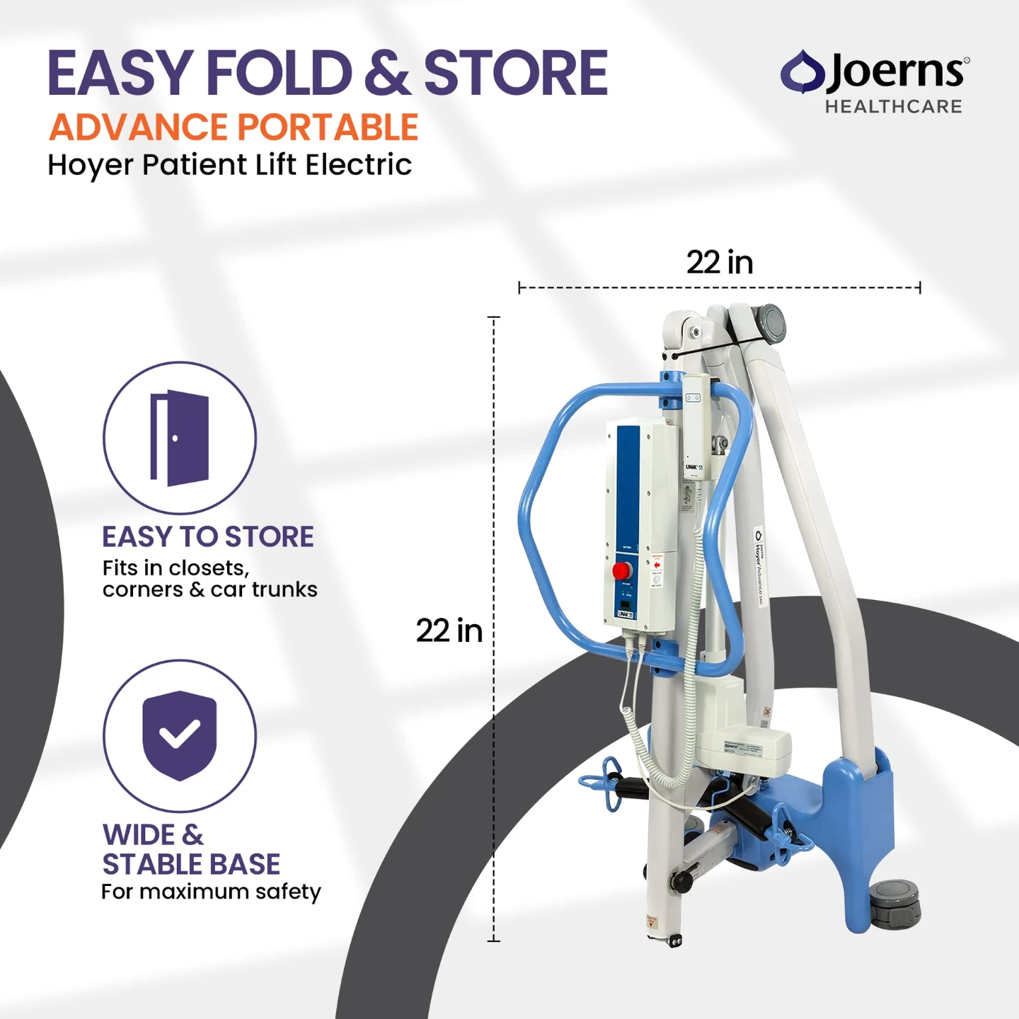 Joerns Hoyer Advance E340 Patient Floor Lift - photo 2