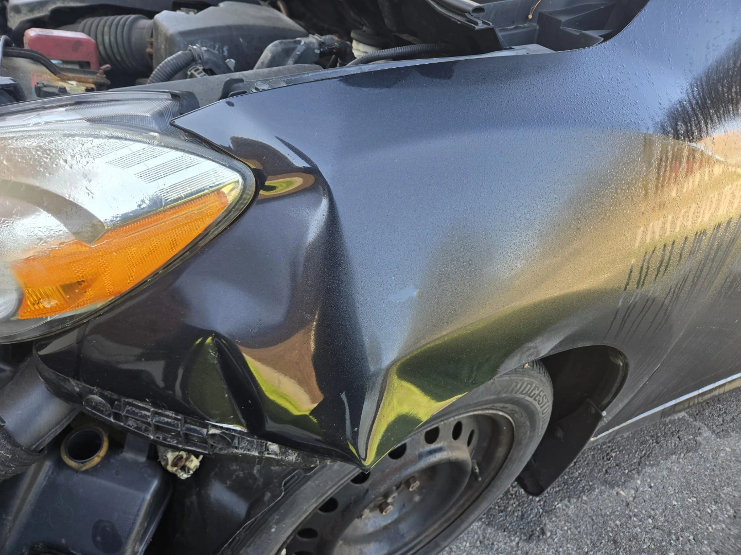 Toyota Corolla Fender and Bumper Damage