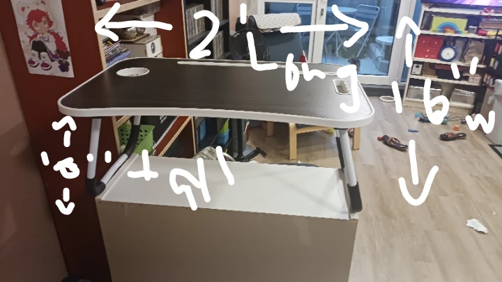 Foldable Laptop Desk with USB Accessories - photo 5