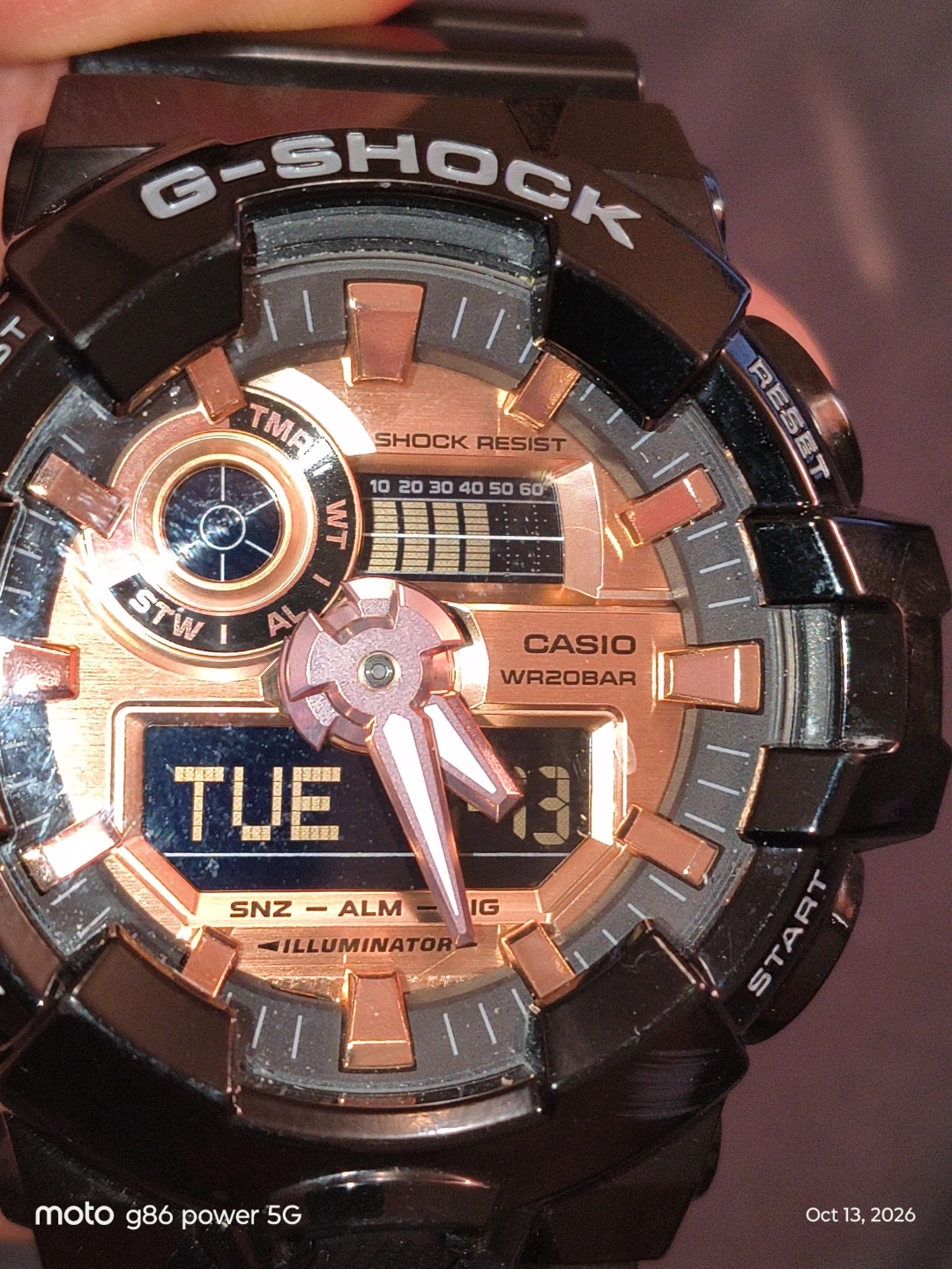 Casio G-Shock Black and Rose Gold Watch - photo 3