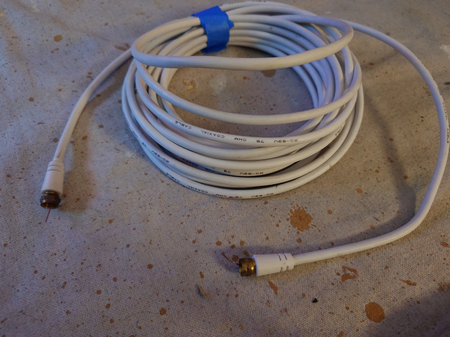 RG-59U 75 Ohm Coaxial Cable _ 25ft