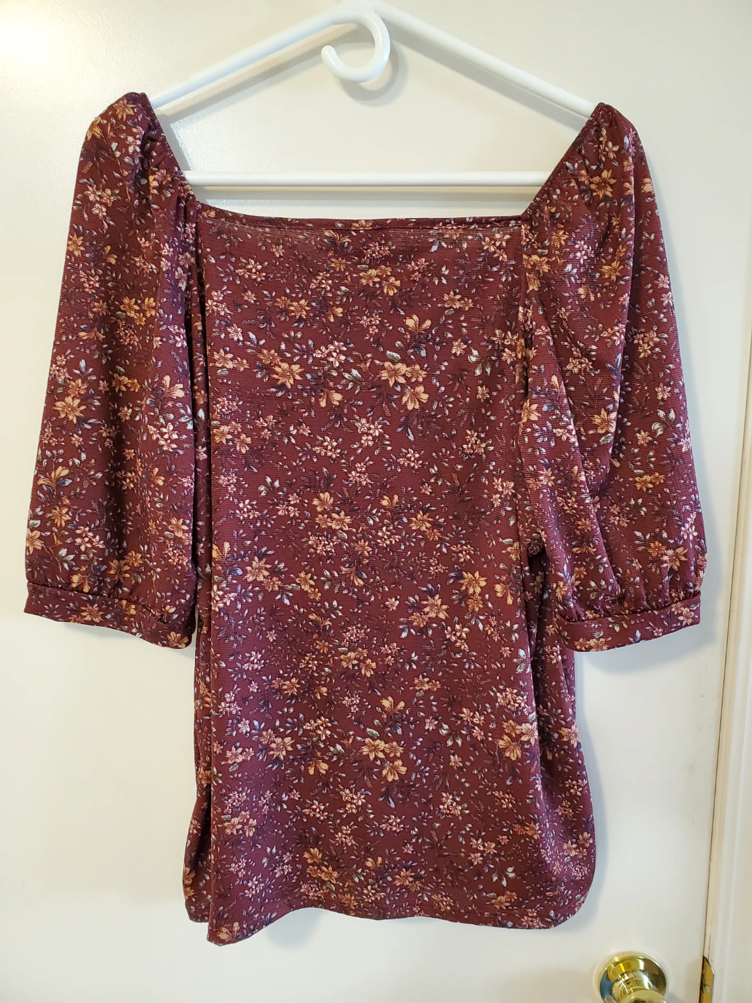 Warehouse One Floral Print Top Size 1X - photo 3