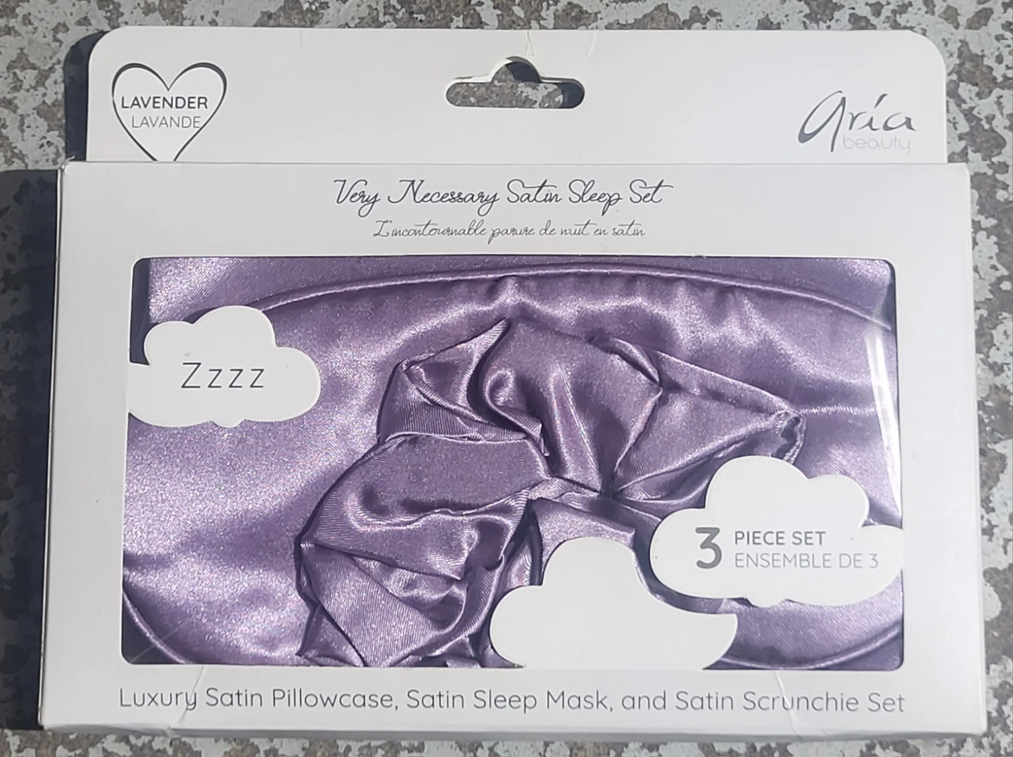 Aria Beauty Satin Sleep Set Spirit & Ocean Oasis Bath Gift Set