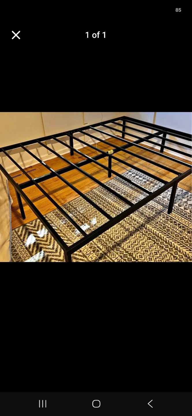 Queen size Black Metal Bed Frame