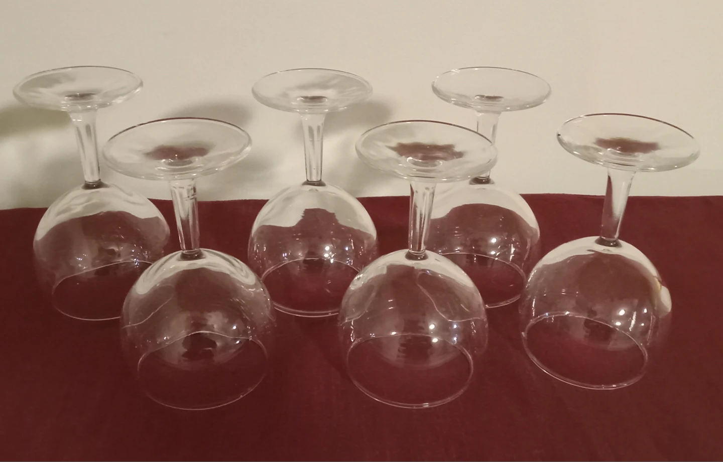 Set of 6 Clear Wine Glasses - photo 2