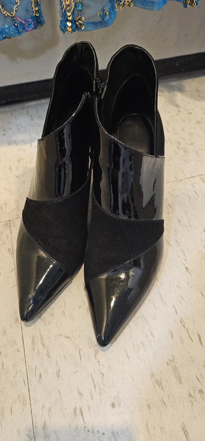 Zara Trafaluc Black Heeled Ankle Boots