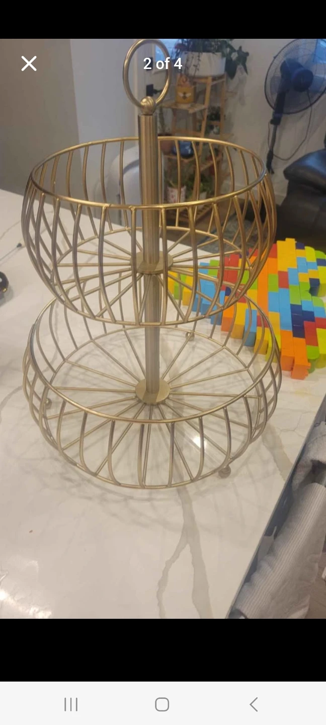 Over & Back 2-Tier Wire Basket - NEW out of the box - photo 4