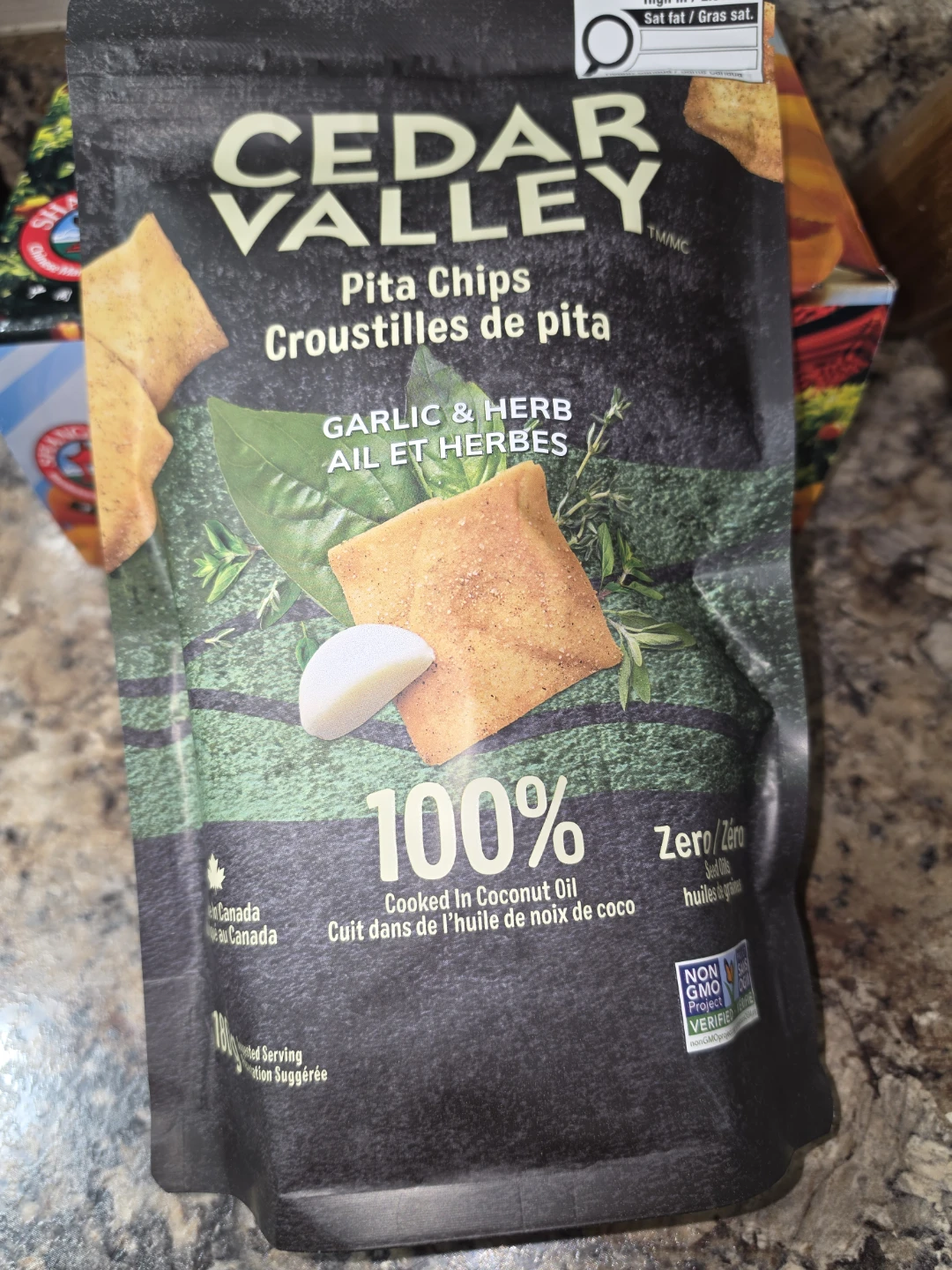 Cedar Valley Garlic & Herb Pita Chips