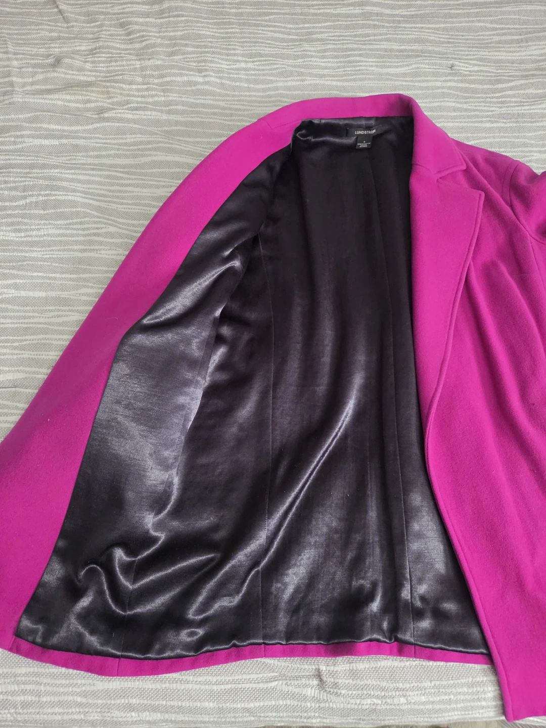 Lundstrom Pink Wool-Blend Coat Size 6 - photo 3
