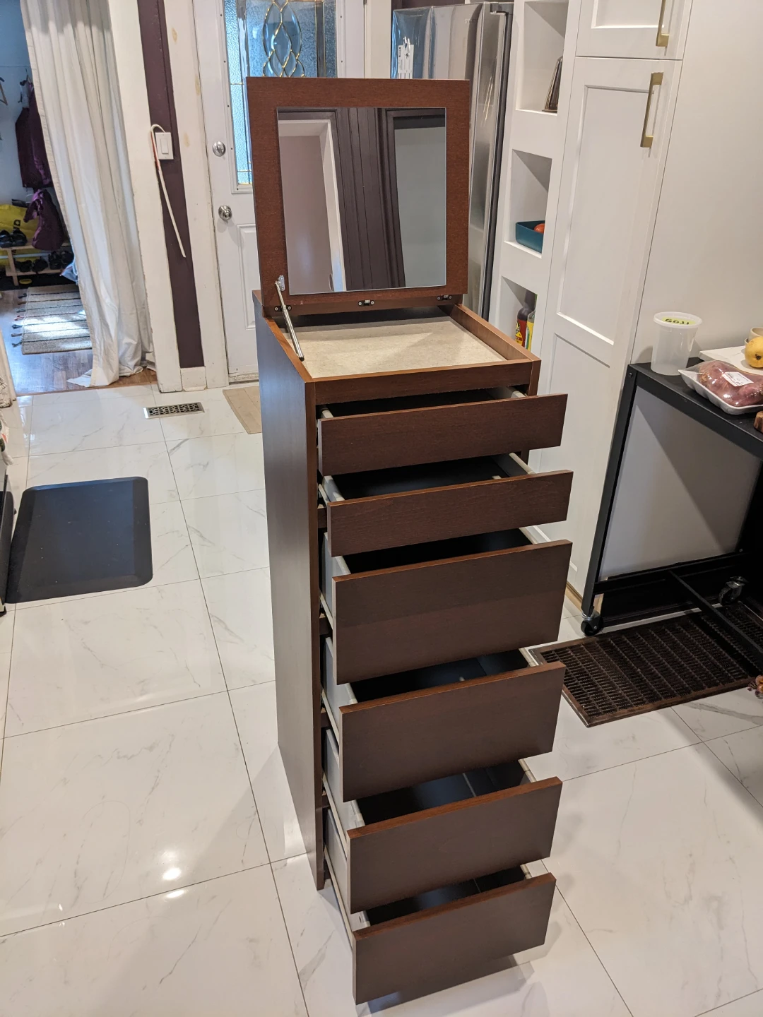 Dark Brown Ikea Malm Vanity Dresser