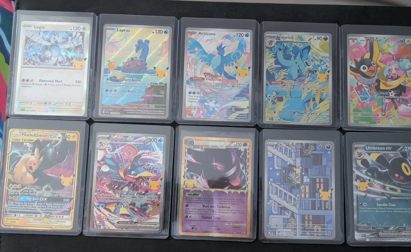 Set of 10 Assorted Pokemon Trading Cards