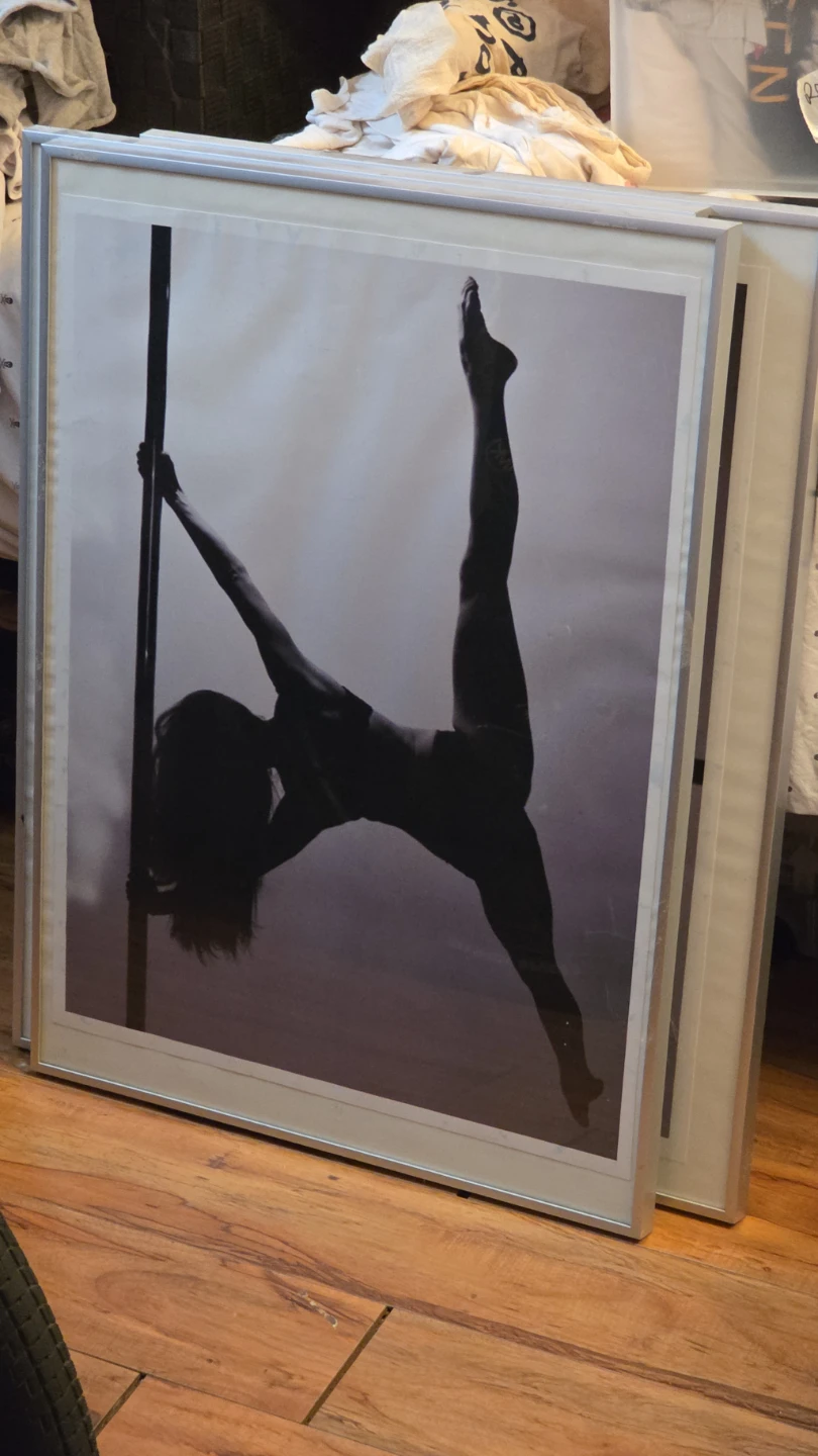 Framed Pole Dancer Art Print