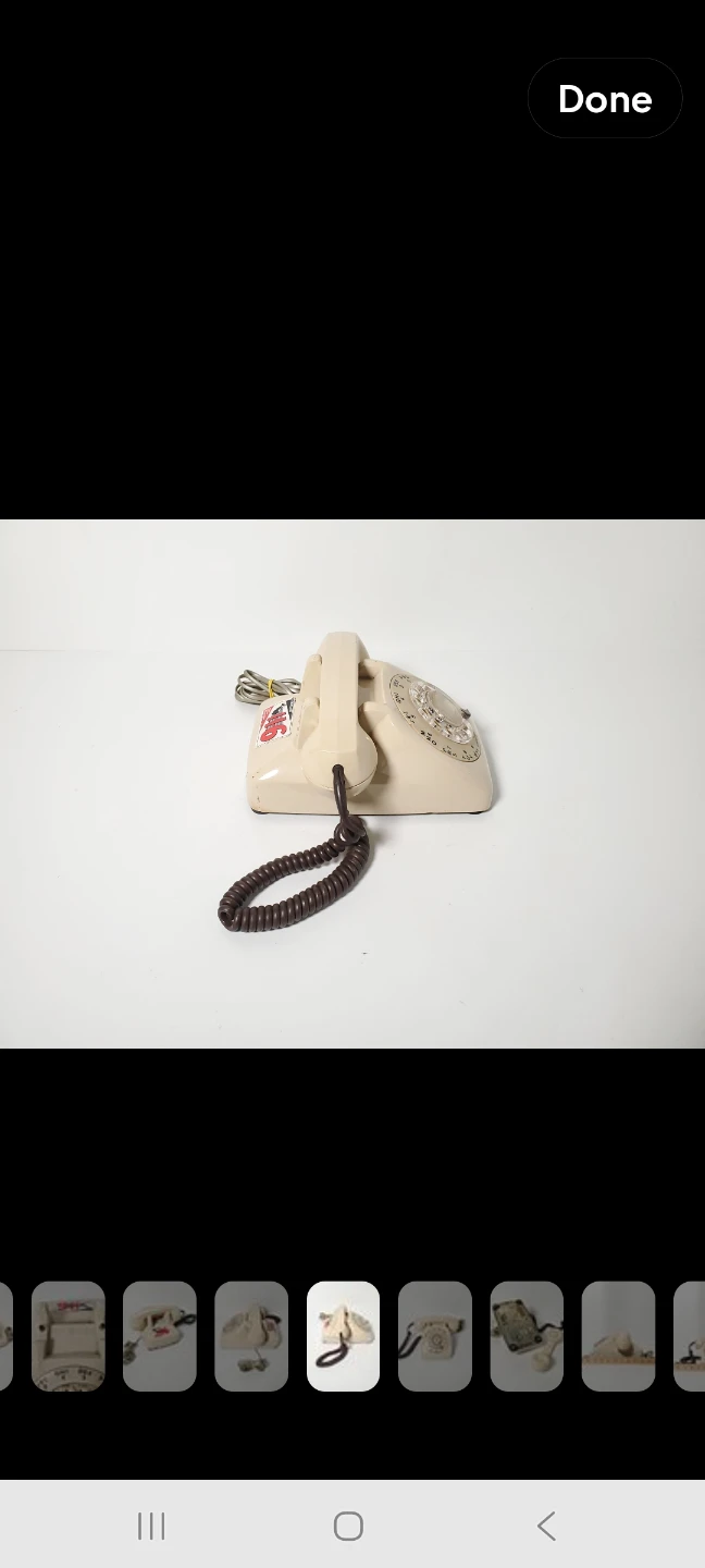 Vintage Beige Rotary Dial Telephone - photo 4