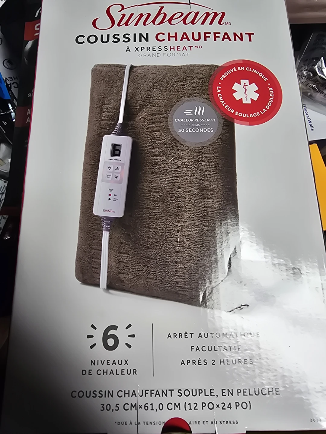 Sunbeam XpressHeat Heating Pad Large
