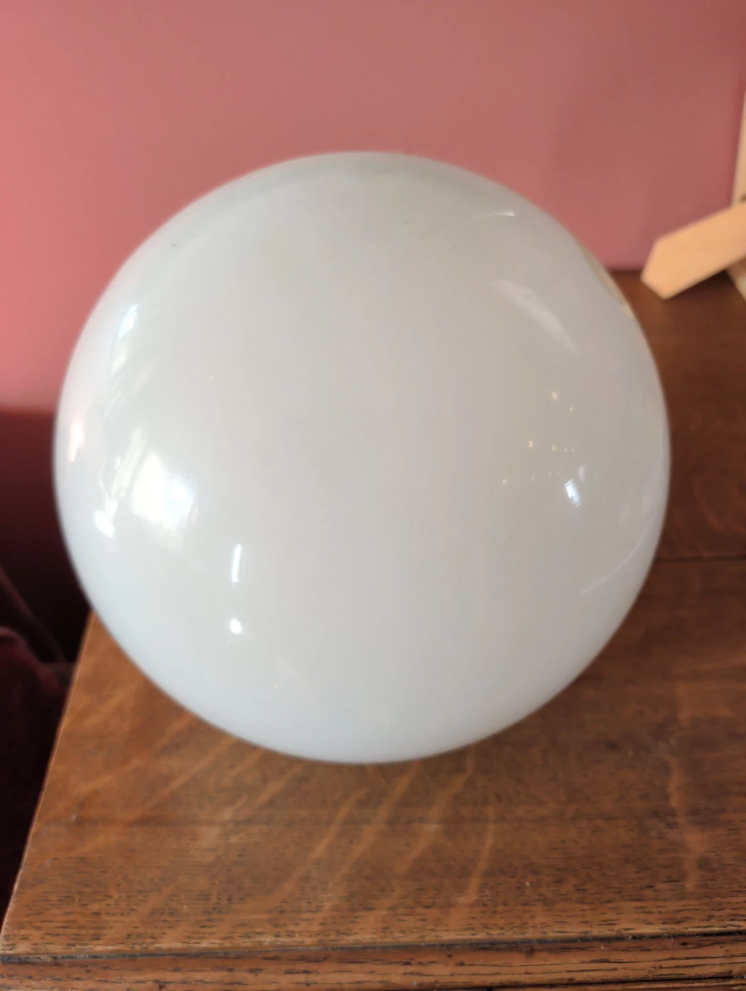 White Glass Globe Light Fixture Shade
