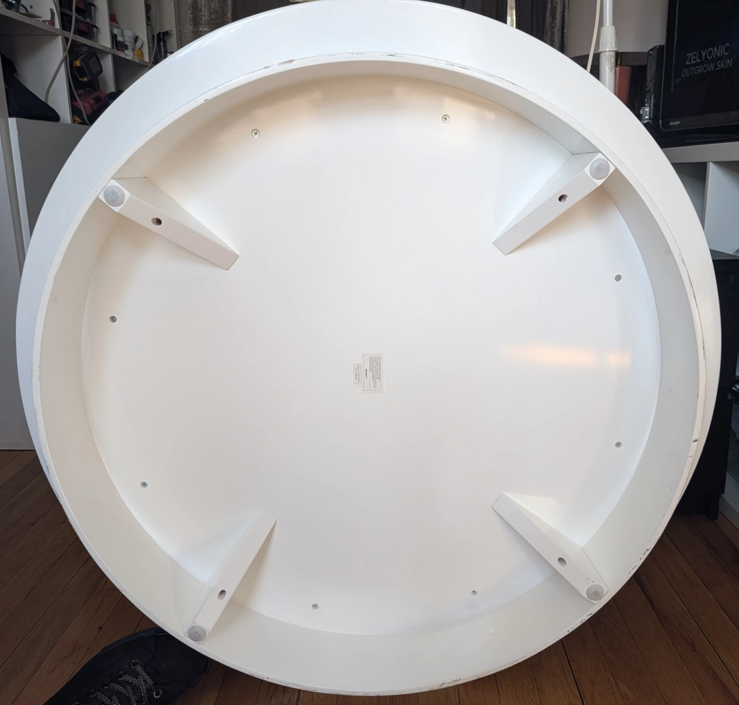 Authentic CB2 "Ya Ya" Round Coffee Table w/ Hidden Storage - photo 5