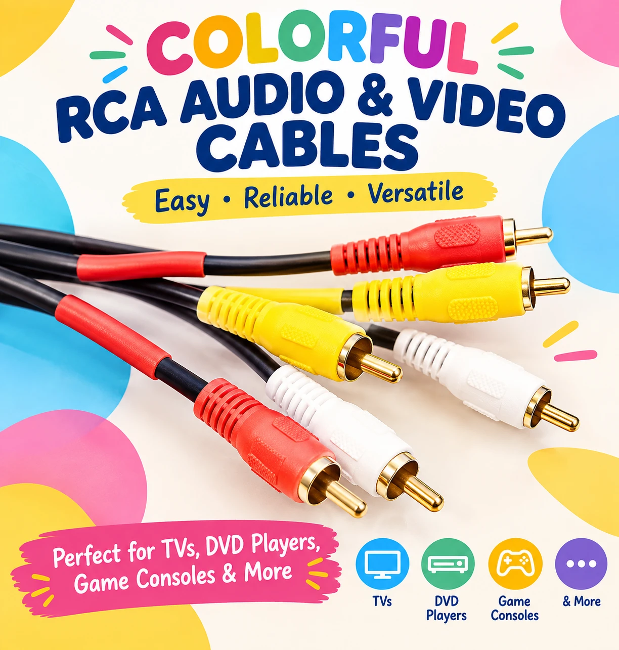 🔌RCA Audio and Video Cables🔌