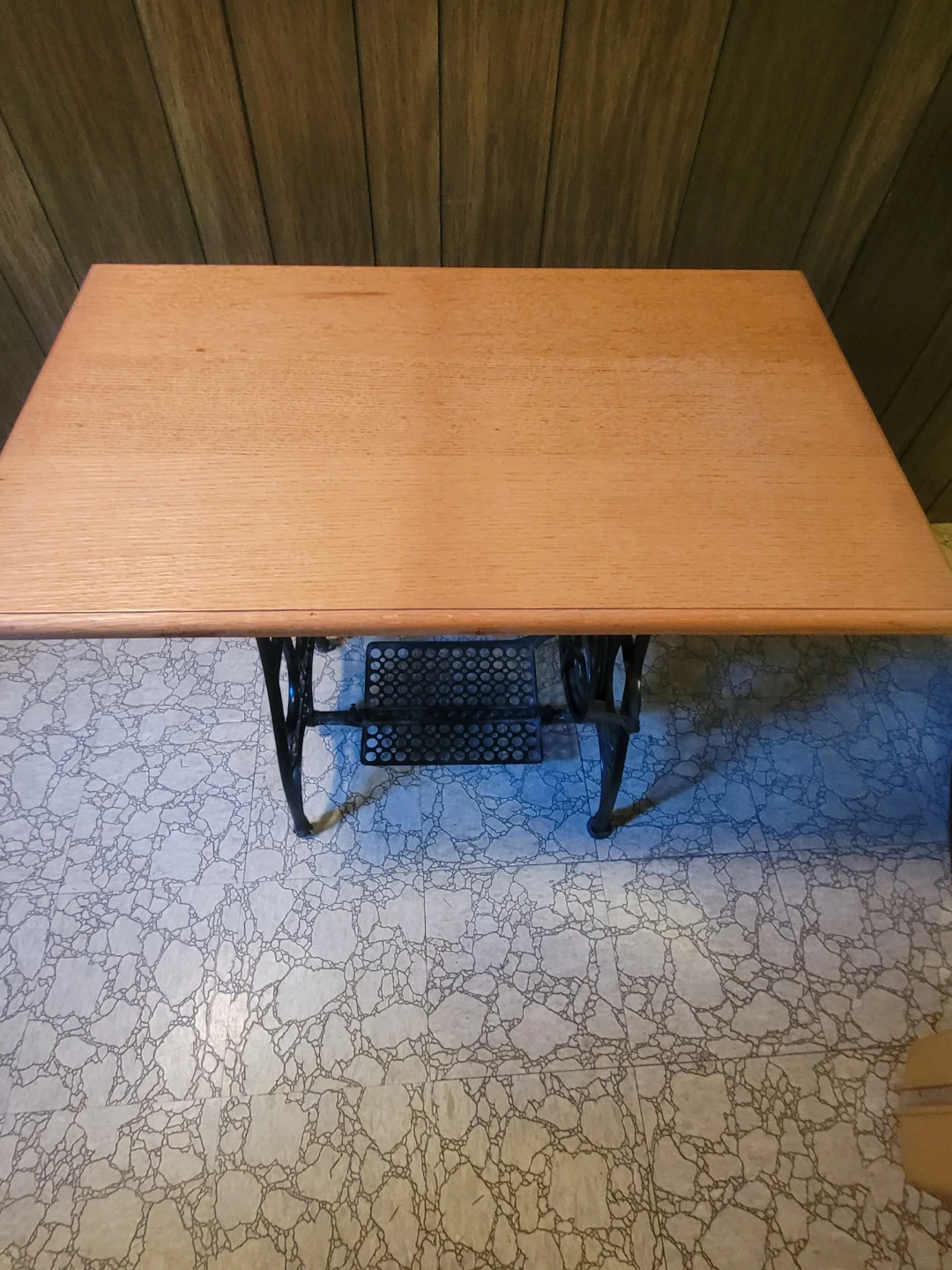 Vintage "White" Brand Treadle Sewing Machine Base Table - photo 2