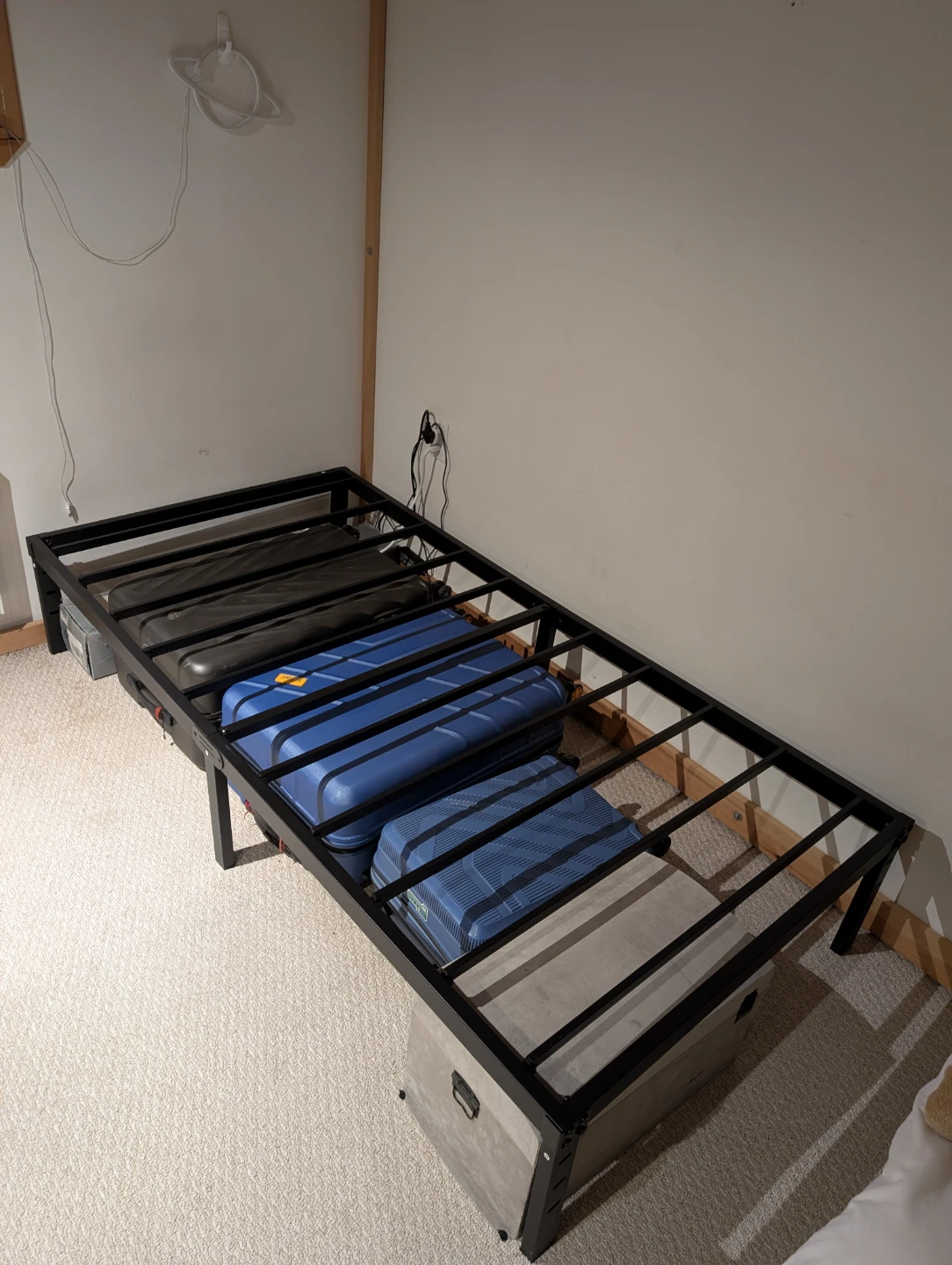 Black Metal Twin Size Bed Frame