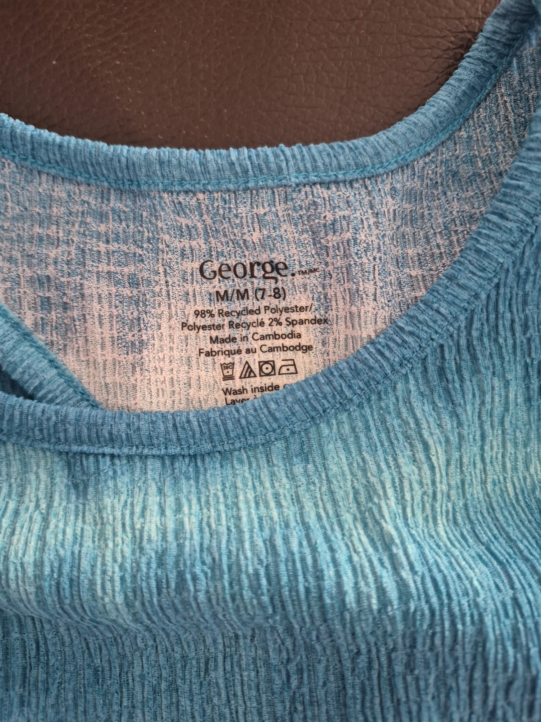 George Tie-Dye Girls Tank Dress Size M (7-8)