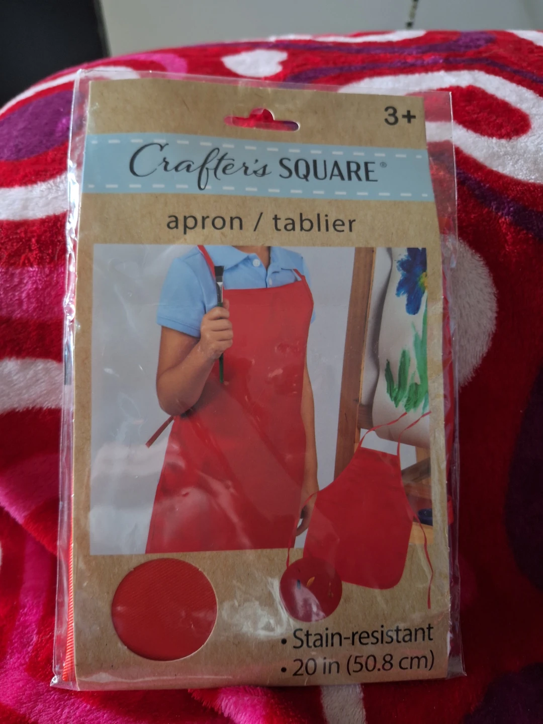 Crafter's Square Red Apron