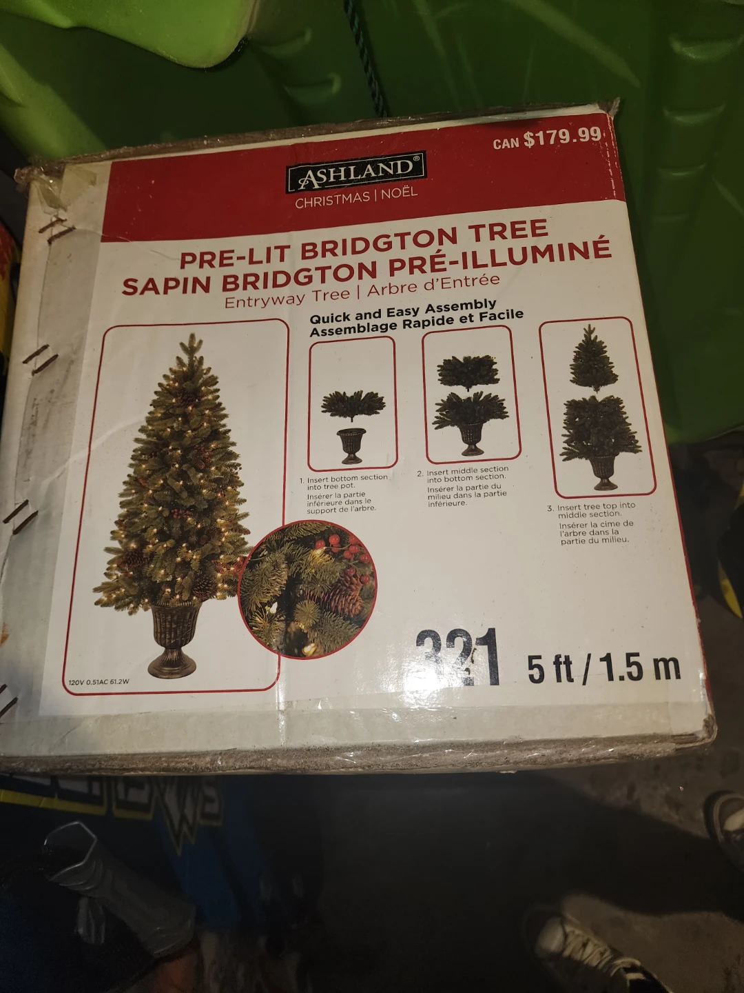Ashland Bridgton Pre-Lit Entryway Christmas Tree