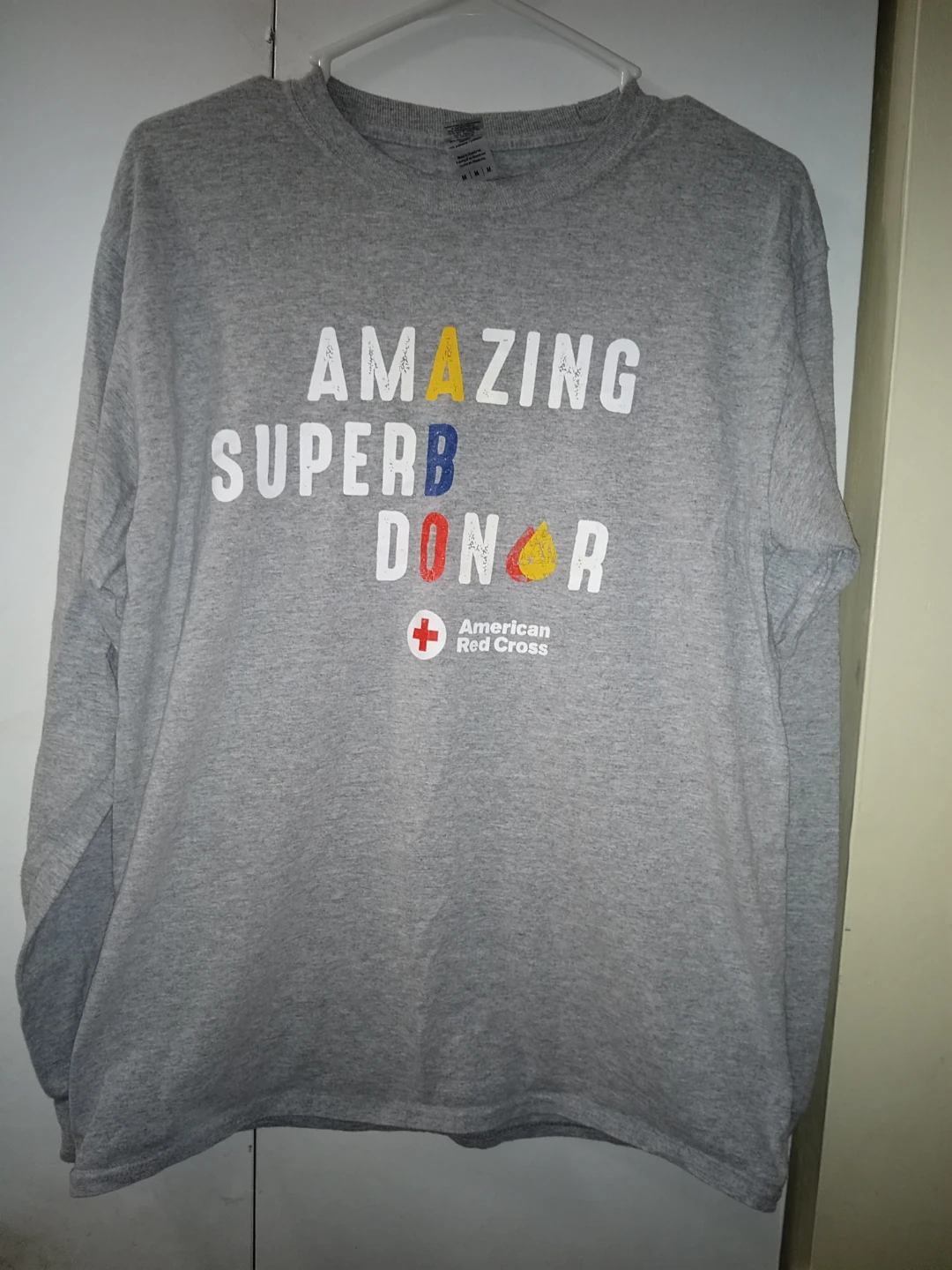 American Red Cross Blood Donor Long Sleeve Shirt